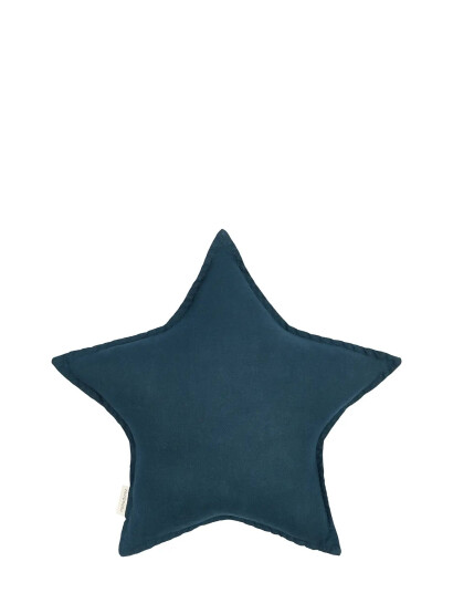 Nobodinoz Stjerne Pute L1n0 I Vasket Fransk Lin Blue One Size Nobodinoz Stjerne Pute L1n0 I Vasket Fransk Lin Blue One Size