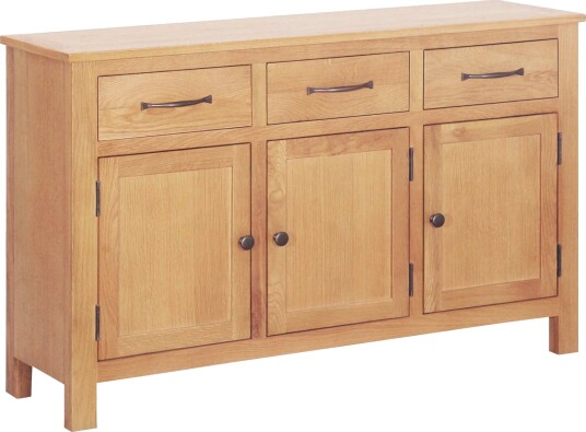 Serviesskap Brun 112 x 33,5 x 70 cm Solid eik