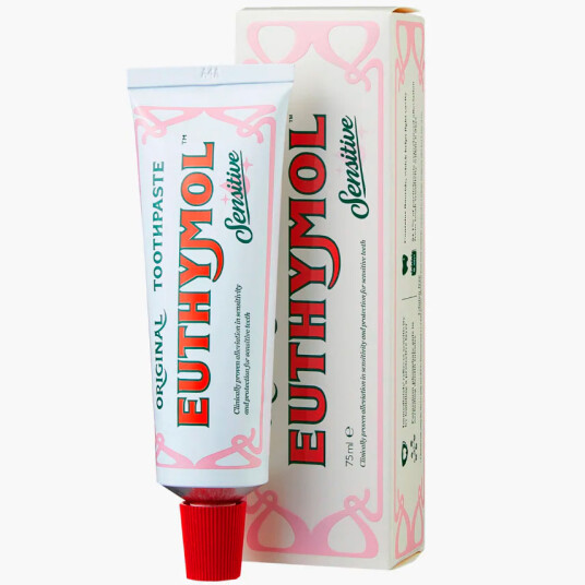 Euthymol Sensitive Fluor tannkrem 75 ml.