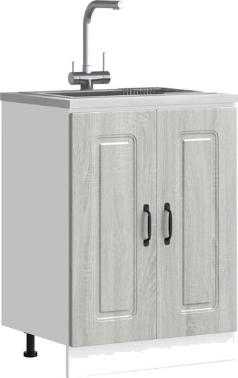  Vask underskap Kalmar grå sonoma 60x46x81,5 cm konstruert tre 8721158417893