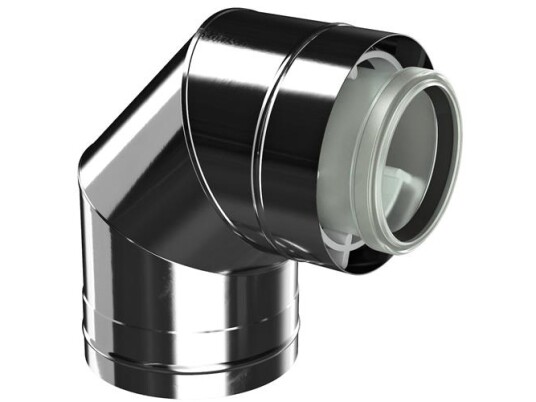 Bosch Aftræksbøjning Balanceret 87° Dn80/125 Rustfrit Stål Bosch Aftræksbøjning Balanceret 87° Dn80/125 Rustfrit Stål