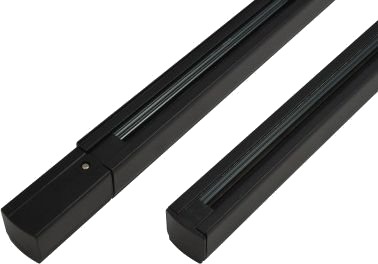 Azzardo Samleskinne Sort 3-Fase Skorsett 2m + End Power + Endekap BK AZ2992