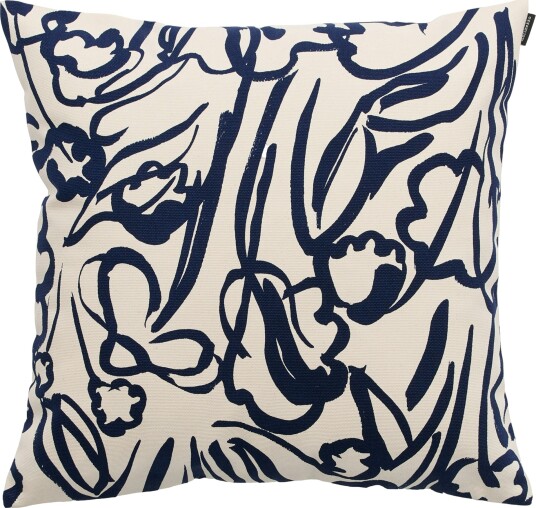Ensikukat Putetrekk 50x50 cm Off white / Mørkeblå Ensikukat Putetrekk 50x50 cm Off white / Mørkeblå