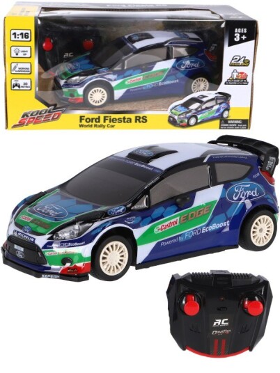 Ford Fiesta RS WRC Radiostyrt bil med lys og fjæring 26 cm Ford Fiesta RS WRC Radiostyrt bil med lys og fjæring 26 cm
