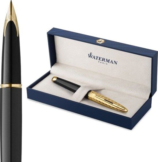 Waterman Carne The Opera Collection Black & Gold G.T. Fountain pen F Blue ink