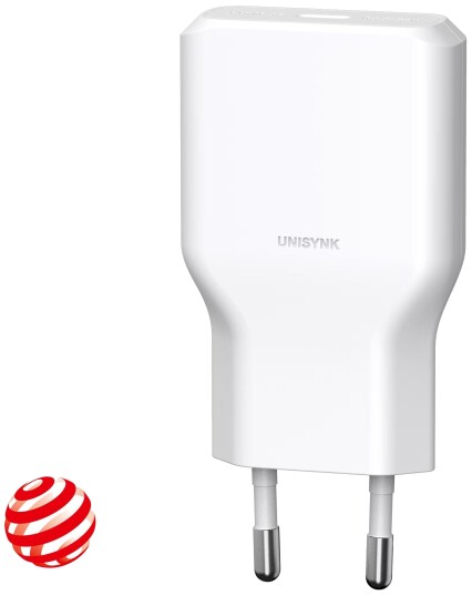 Unisynk G3 36W USB-C Vegglader - Hvit med Hurtiglading Unisynk G3 36W USB-C Vegglader - Hvit med Hurtiglading
