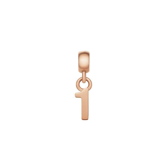 Daniel Wellington DW Charm Number 1 Rose Gold