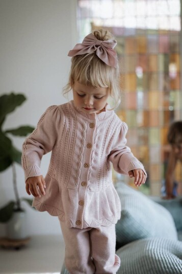 Fliink Alilly Cardigan Peach Whip (80 / 1 år)
