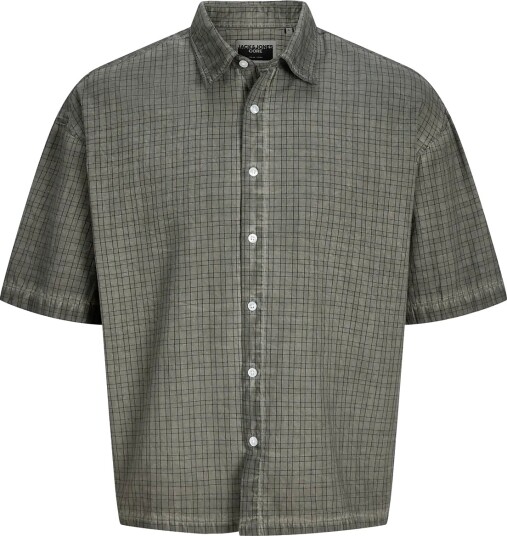Jack & Jones Jcooverdyed Shirt Ss Styd Ss26 Jnr   Blue   128