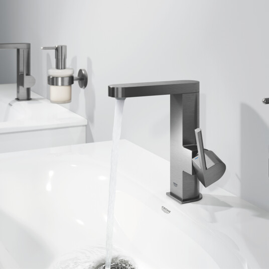 GROHE PLUS SERVANTBATTERI M/OPPLØFTSVENTIL BØRSTET HARD GRAPHITE