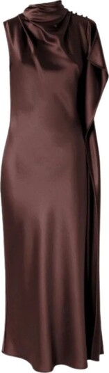 Pinko Dame Kjoler Brun M,