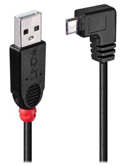 Lindy USB 2.0 Kabel 1 m Micro-USB B Hankjønn Svart