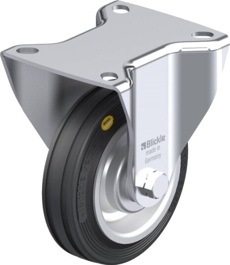 Blickle 42606 B-Rd 100R Faste Hjul – Hjuldiameter 100 Mm, Bæreevne (Maks.) 100 Kg – 1 Stk