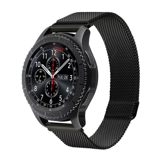 FERRELLI REIM SAMSUNG GEAR S3 SORT STÅL FERRELLI REIM SAMSUNG GEAR S3 SORT STÅL