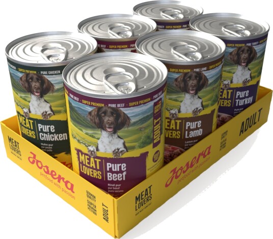 Josera Meat Lovers Pure Multipack Våtfôr Til Hund 6 X 400 G