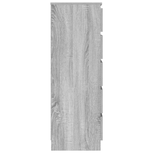 Kommode grå sonoma 60x36x103 cm konstruert tre 8720845679293