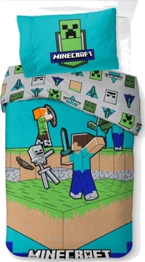 BrandMac Sengetøy – voksenstørrelse 140 x 200 cm – Minecraft: Kampen er i gang 1029658 BrandMac Sengetøy – voksenstørrelse 140 x 200 cm – Minecraft: Kampen er i gang 1029658