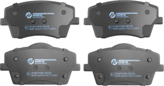 Bremseklosser sett Professional Parts 51431408