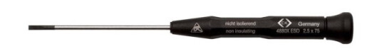 C.K Xonic Esd Kærv-Skruetrækker Klinge-Bredde: 3 Mm Klinge-Længde: 100 Mm Din En 61340-2 C.K Xonic Esd Kærv-Skruetrækker Klinge-Bredde: 3 Mm Klinge-Længde: 100 Mm Din En 61340-2
