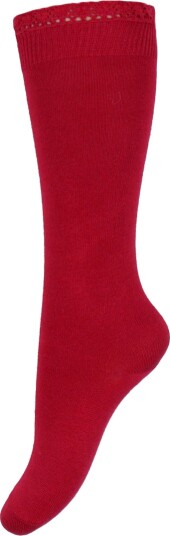 Condor Knestrømper m. Blondekant Rød fløyel Condor 32/35 Sokker 32 35