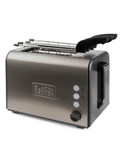 Black & Decker Brdrister Toaster 2-Slice Extra Grills Brushed Steel