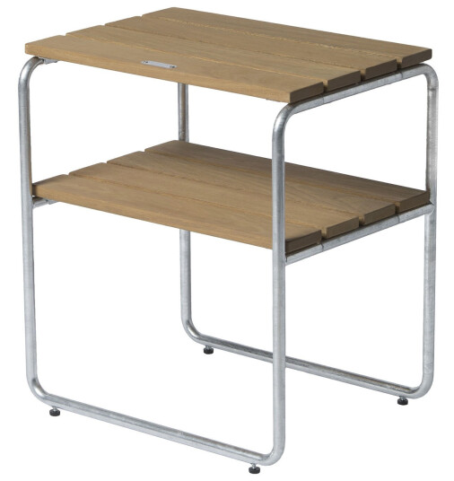 Grythyttan Stålmöbler Sidebord L45 Oljert eik/galvanisert stål 45 x 33 cm Natur
