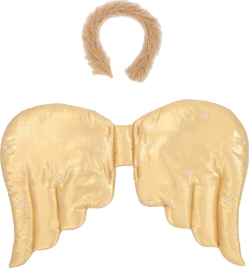 Meri Meri Kostymer Gold Quilted Angel Wings Meri Meri OneSize Kostymer 224109-NC Meri Meri Kostymer Gold Quilted Angel Wings Meri Meri OneSize Kostymer 224109-NC