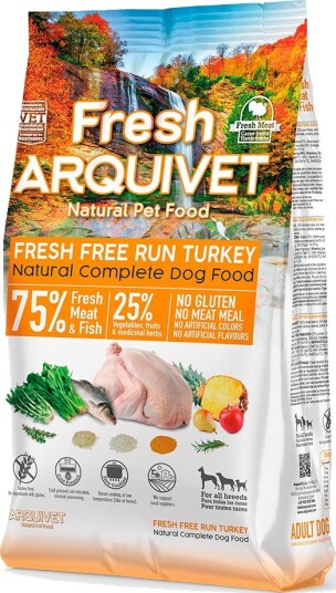 Arquivet Tørrfôr Fersk Frittgående Kalkun 2 X 2.5 kg