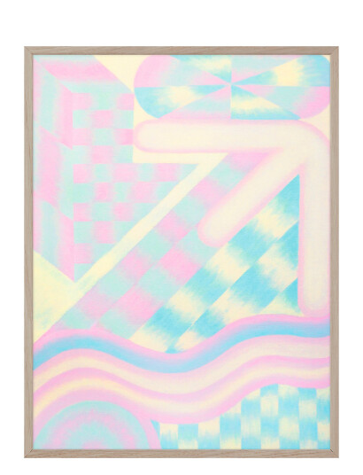If Walls Could Talk Composition With Arrow No. 1 - Multi/patterned - 70X100CM