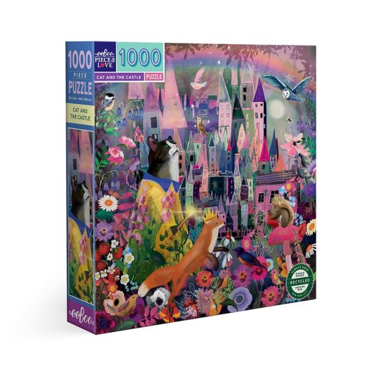eeBoo Puzzle 1000 pcs Cat and Castle EPZTCAC