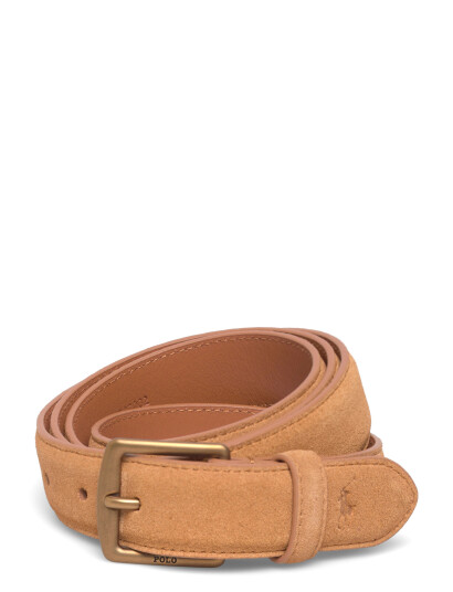 Polo Ralph Lauren Suede Dress Belt Brown 34