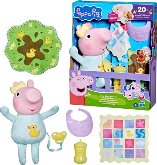 Peppa Gris Oinks og Koser Figur med Evie 28cm Peppa Gris Oinks og Koser Figur med Evie 28cm