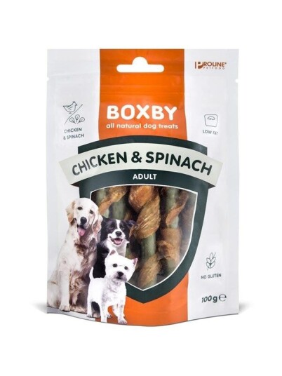 Boxby Chicken & Spinach 100G Pl10863