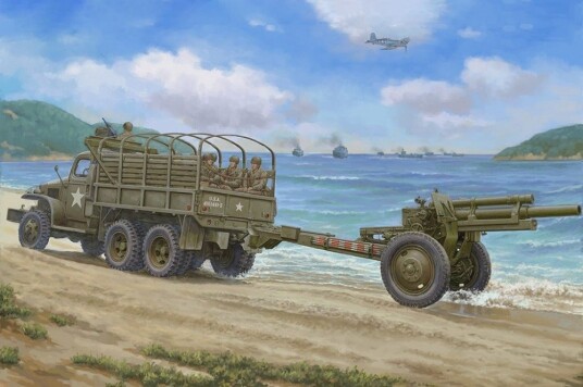 I Love Kit 1/35 USA CCKW-352 Machine Gun Turret Version with M2A1 105mm Howitzer