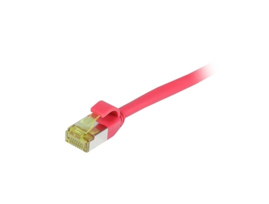 Patchkabel Rj45 Cat6a 500Mhz 3M Rød Sftp Slimline Rund D45mm Tpelszhsuperflex Awg28 Med Cat7 Råkabel Synergy 21 S217972