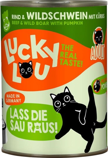 Lucky Lou Våtfôr Voksen Storfekjøtt Og Villsvin 24 X 400 G