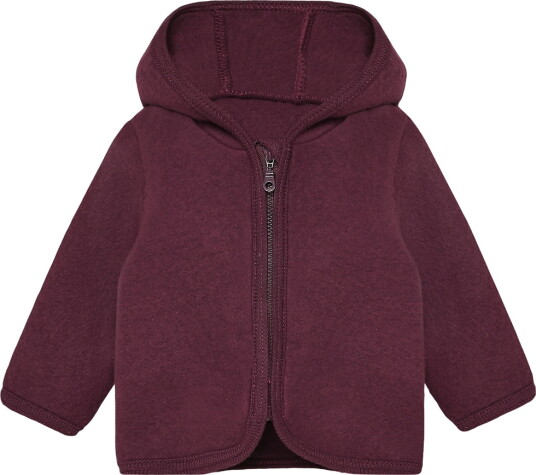 Huttelihut Cardigan Ullfleece Port Royale Huttelihut 1 år (80) Cardigan Bordeaux