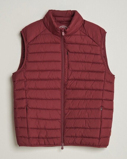 Save The Duck Rhus Matt Lightweight Vest Wine Red