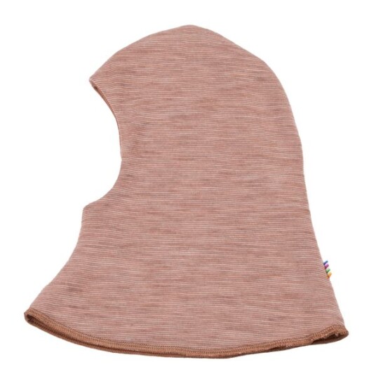 Joha Doubleface melange ull balaclava - rust