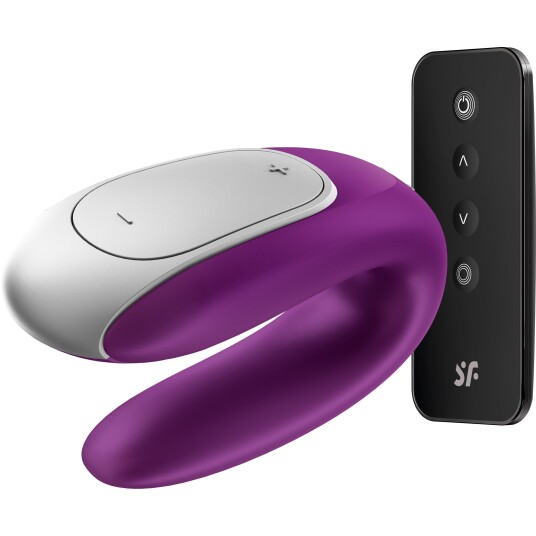 Satisfyer Double Fun App-styrt Parvibrator - Lilla