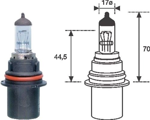MAGNETI MARELLI 002555200000 Lyspære, fjernlys