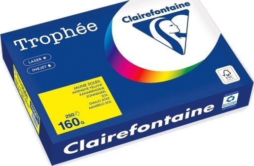 Clairefontaine Kopipapir Trophée 160 G/M² Kanarigult