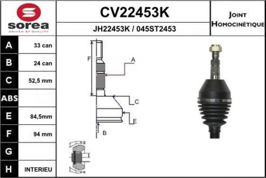 Drivledd EAI CV22453K Drivledd EAI CV22453K