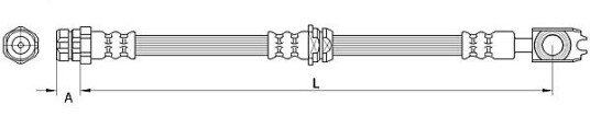 Bremseslange METZGER 4111539 Bremseslange METZGER 4111539