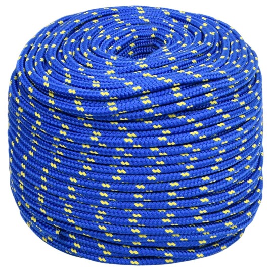 Båttau blå 8 mm 50 m polypropylen