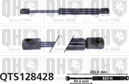 QUINTON HAZELL QTS128428 Baklukedemper