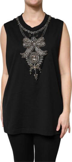 Dolce & Gabbana Dame Topper Svart S, Dolce & Gabbana Dame Topper Svart S,