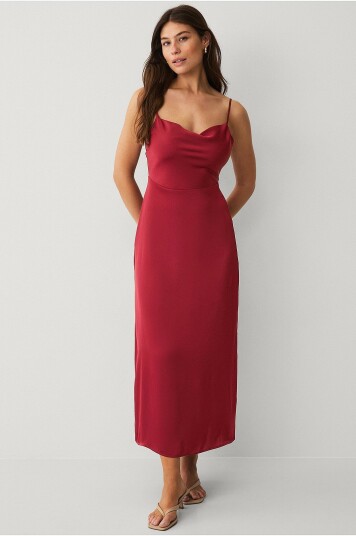 Vila Maxikjole viRavenna Strap Ankle Dress Rød