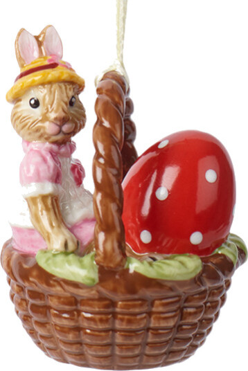 Villeroy & Boch Bunny Tales påskeornament kurv Anna 6 cm