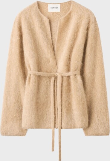 Soft Goat Dame Strikkevarer Beige S,